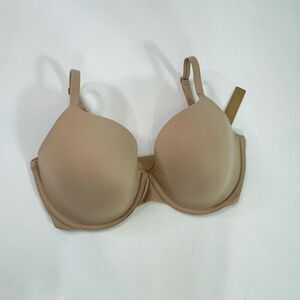 SKIMS Bra Women Size 32DDD Tan Clay T-Shirt Underwired Push-Up NWT Innerwear